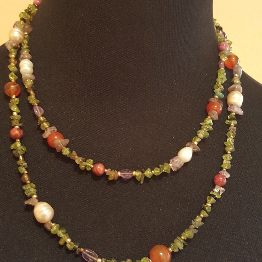 ALL NATURAL MULTISTONE NECKLACE BY NR